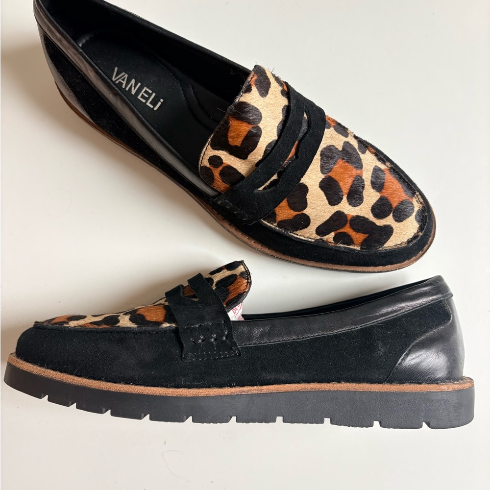 Vaneli platform leopard loafers - image 2